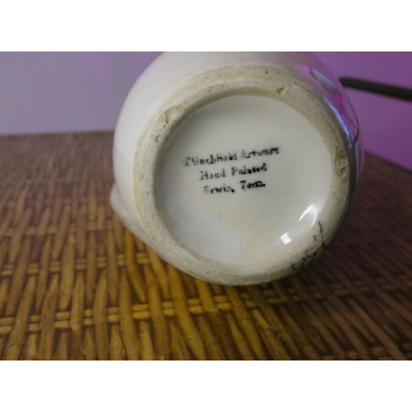 Vintage Decorative Hand Painted Flower Pitcher - Picture 5 of 6